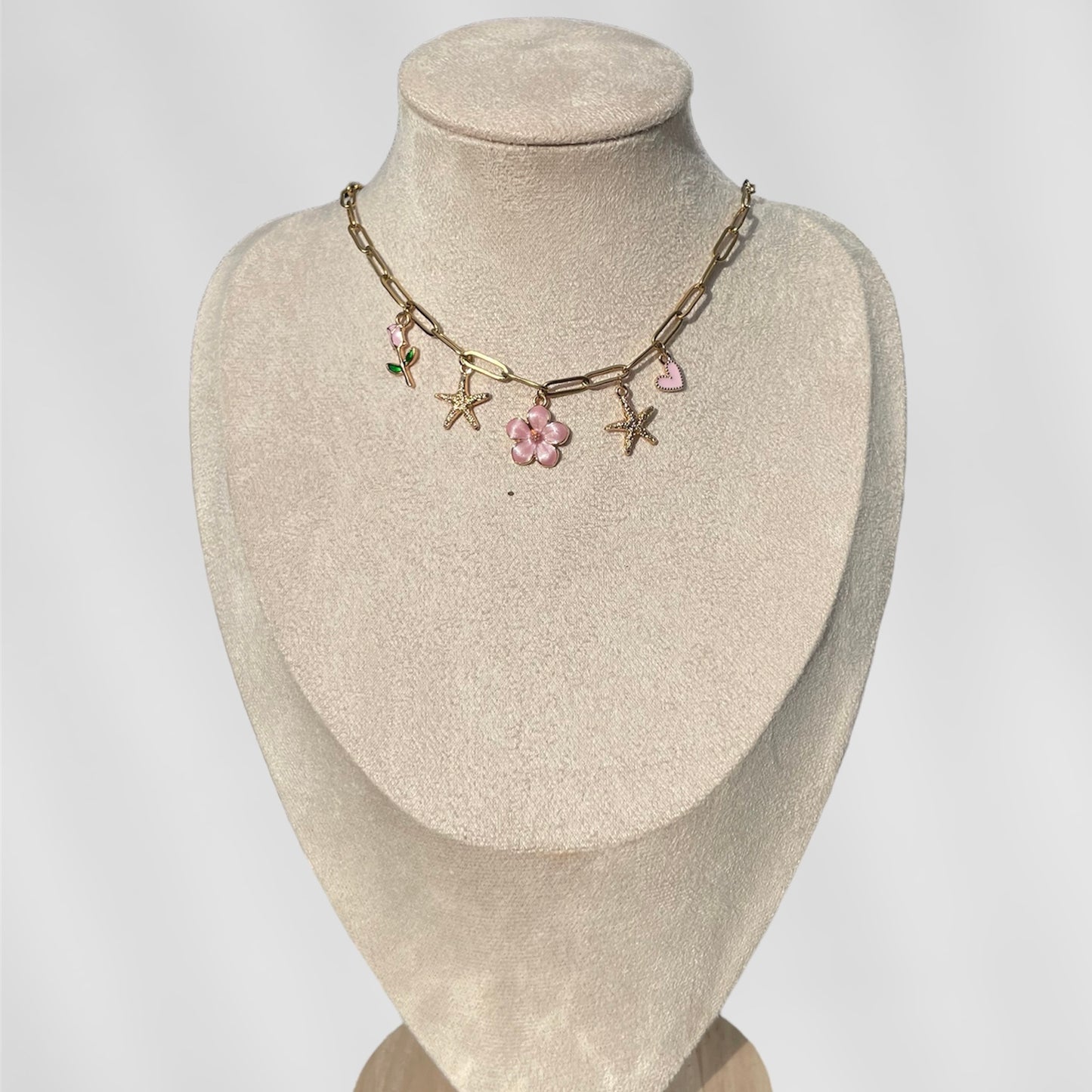 COLLIER CHARMS MÉLISSA - ROSE