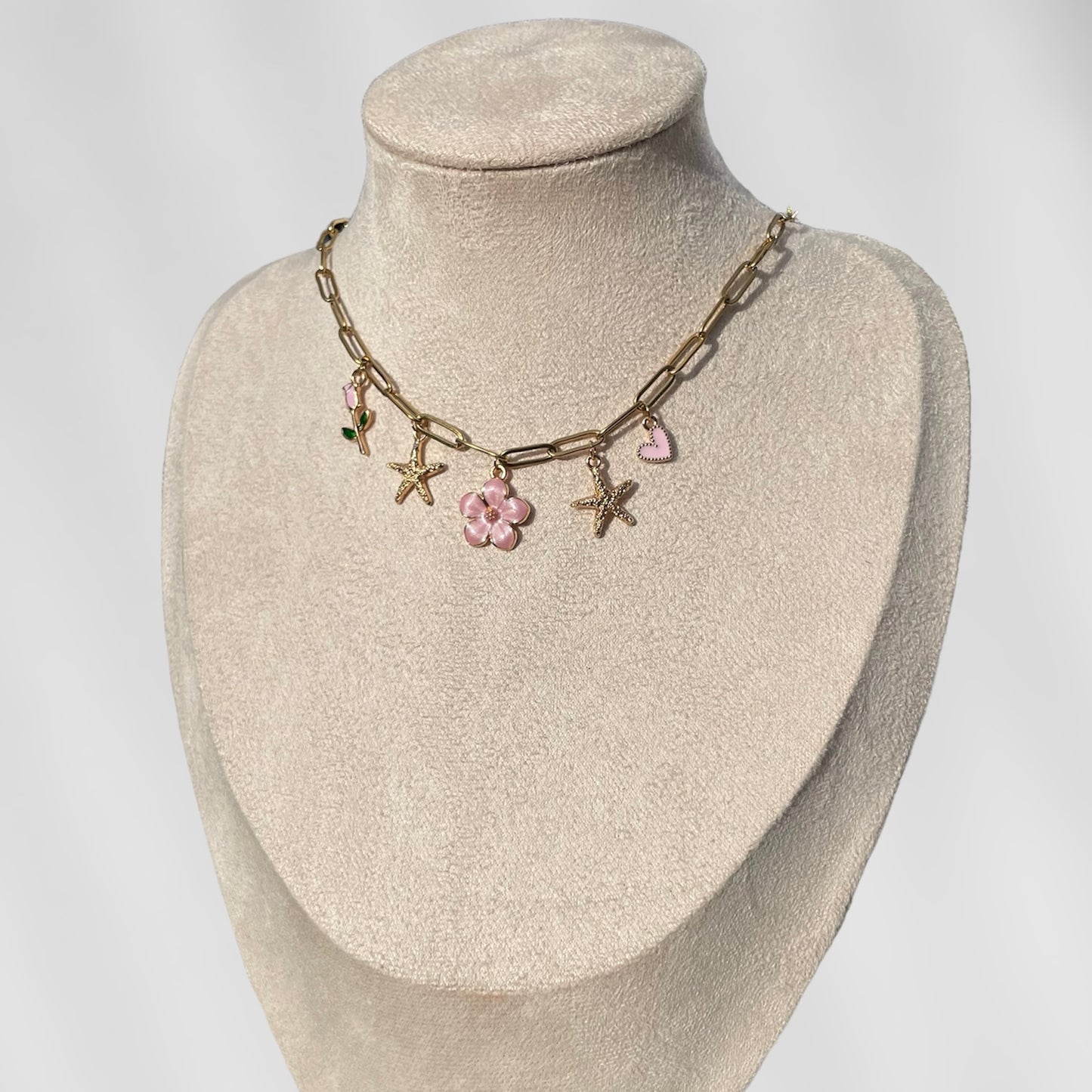 COLLIER CHARMS MÉLISSA - ROSE