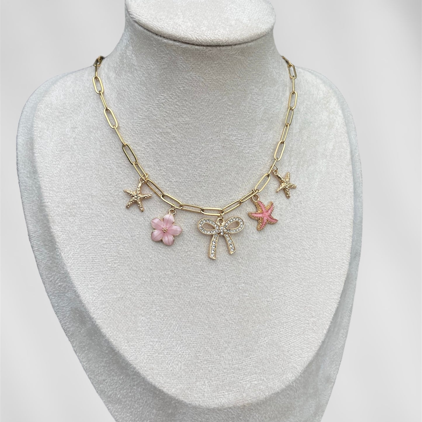 COLLIER CHARMS SHYREL - ROSE